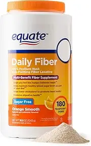 Equate - Fiber Therapy, Smooth Texture, Orange Flavor, Powder, 36.8 oz, Sugar Free 180 Doses