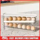 Kitchen Dedicated Roll Off Egg Storage Rack Space-Saving Egg Organizer Container