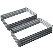 [Unbranded] Greenfingers 2x Garden Bed 150x90cm Planter Box Ra