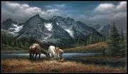For Purple Mountain Majesties - Chart Counted Cross Stitch Patterns Needlework