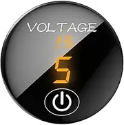 LED Panel Digital Display Voltage Meter Voltmeter, Voltage for DC 5V-48V, Orange
