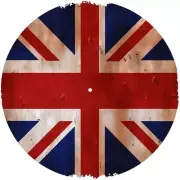Slipmat Slip Mat for 12" Turntable LP DJ Record Deck Player FLAG UK PATRIOT 2