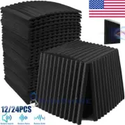 12/24PCS Acoustic Panels Soundproof Studio Foam for Walls Sound Absorbing Panels