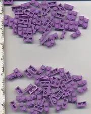 LEGO x 100 Medium Lavender Plate 1 x 2 NEW light purple Friends