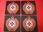 4 Personalised Neoprene Drink Coasters 10cm Queensland Fire Department