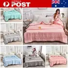 Summer Cooling Blankets Ice Smooth Air Condition Soft Lightweight Thin Quilt AU