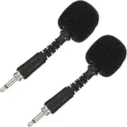 TOYANDONA Mini Noise Reduction Mic for Live Streaming Singing Professional Noise Canceling Mic Plug Play for Computer Phone Black Threaded Jack