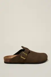 [Cotton On Men] Cotton On Men - Closed Toe Buckle Slide - Tobacco 42 TOBACCO