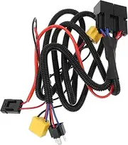 Luxshiny Halogen Headlight Wiring Harness Kit Durable Brightness Booster for Car Headlights High Performance Flame Resistant Material Enhance Light Output Easy Installation