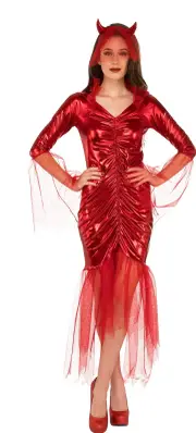 Rubies Red Devil Bride Demon/Evil Scary Women Dress Up Costume Size Standard