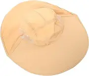 [KITANDOVE] Wide Brim Sun Hat for Men and Women Foldable UV Protection Fishing Cap with Quick Dry and Breathable Mesh Side Ideal Outdoor Hat for Summer Activities Khaki
