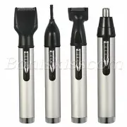 Nose Hair Trimmer 4 in 1 Painless Eyebrow Beard Ear Clipper Remover For Men