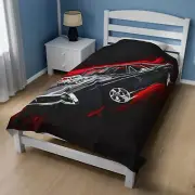 Dom’s dodge charger fast and furious American muscle Velveteen Plush Blanket