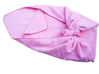 在飛比找松果購物優惠-【偉榮毛巾】粉紅嬰兒包巾 (8.6折)