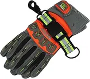 MELOTOUGH Firefighter Glove Strap | Glove Holder with Glove Leash Swivel Snap Hook,Reflective for Quick Access