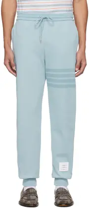 Thom Browne 4-Bar Striped Drawstring Track Pants 0,1,2,3,4,5 light blue