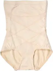 [AOKWAWALIY] Women Body Shaper Tummy Control High Waist Shapewear Slimming Underwear Briefs for Women Mummy Size L