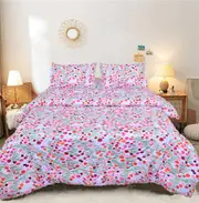 King Comforter Set with 2 Pillow Cases in Multi Floral
