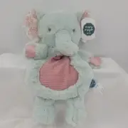 MARY MEYER Elephant Lovey Soft Plush Baby Toy Baby Gift Light Green Pink