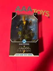 DC MULTIVERSE BLACK ADAM WITH THRONE figure, DC Multiverse, MIB, box damaged