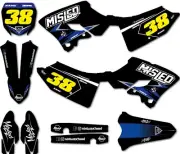 Yamaha YZ 125 2022 2023 2024 custom graphics Club style sticker kit decals