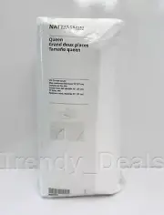 Ikea NATTJASMIN Bed Set Queen (Flat, Fitted Sheet, 2 Pillowcases) White - NEW