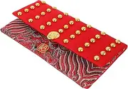 SHOWERORO New Year Decorative Envelopes 2022 Red Packet Pocket Traditional Chinese Style Fabric Material