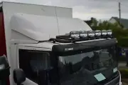 Roof Bar + LEDs + Spots + Beacons For Iveco Stralis Cube HW Active Day Low BLACK