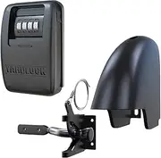 Keyless Gate Lock – Secure Fence Lock and Latch – 2-Way Access – Strong Durable System (XLB – Black Heavy Duty – 1-Pack)