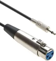 InstallerParts 6Ft XLR Female to 3.5mmm Mono Male Cable -Can Be Used with Microphone Cables, Audio Interfaces, PA Applications and More!