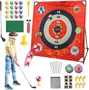 Kids Golf Toys | 4 in 1 Golf Practice Game,Interactive Outdoor Toy, Preschool Learning Activity for Children Home Studio