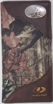 ZEP-PRO ARKANSAS RAZORBACK WPS Roper MOSSY OAK Camo WALLET TIN GIFT BOX