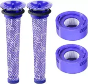 2Pack Replacement Filter Kit for Dyson V7 V8 Animal Absolute Motorhead Carbon...