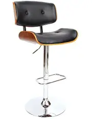 [Artiss] Kitchen Leather Bar Stools in Black