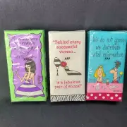 Pocket Tissues Hankies Set 3 Packs Packages Gossip Shoes Girlfriend Gift New