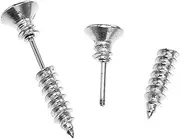 [PACKOVE] 1Pair Stainless Steel Screw Ear Studs for Men Women Hip Hop Cartilage Jewelry Unique Durable Stylish Earrings Occasion