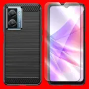 Tempered Screen Protector Carbon Fiber Case f T-Mobile OnePlus Nord N300 5G USA