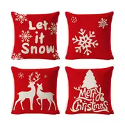 4pcs Christmas home decoration cushion cover case