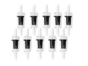 Aquabuy 10 x Air line none-return valves - check valves Black
