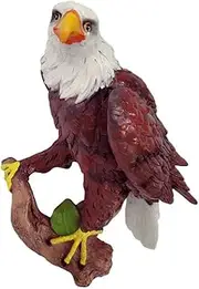 Outdoor Statues Lifelike Simulation Eagle Garden Statue Ornaments Decorative Bird Figurine Polyresin (Color : A) Happy House
