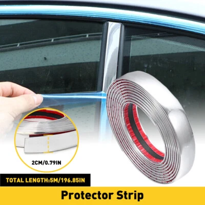 3/4'' Chrome Trim Molding Strip Car Door Window Bumper Side Trime Protector 16FT (for: Volvo)