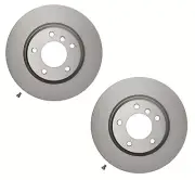 Pair Set of 2 Front Pagid Brake Disc Rotors For BMW E90 330i 330xi Base N52 2006 (for: BMW)