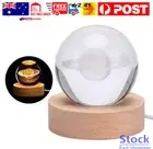 3D Crystal Ball Moon Planet Globe Table Lamp Usb Led Night Light Home Decor Gif”