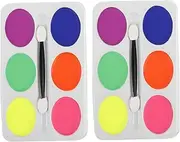 6 Oil Face Paint Palette Boys and Girls Party Makeup Theatrical Face Paint Set for Halloween and Events