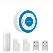 Home Alarm Mini Alarm Siren Wireless 433Mhz Sound & Light Indoor Strobe Siren Hi