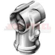 5 x Galvanised Fencing Tee for Tube Pipe 20nb Through X 15nb Butt