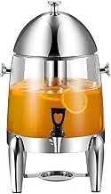 SOGA Stainless Steel 12L Beverage Dispenser Hot and Cold Juice Water Tea Chafer Urn Buffet Drink Container Jug