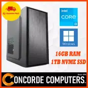 Intel i3 12100 4 Cores 16GB Ram 1Tb NVME PCIe SSD Office Home Work Desktop PC