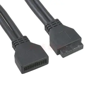 19Pin機箱前置USB3.0公對母 19P延長線主板F-USB3.0插針延長線