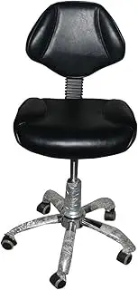Dental Saddle Chair with Back Support, 19" - 24" High Comfort Salon Saddle Chair, Ergonomic Rolling Chair for Dental Stylist Tattoo Artist(Style3)
